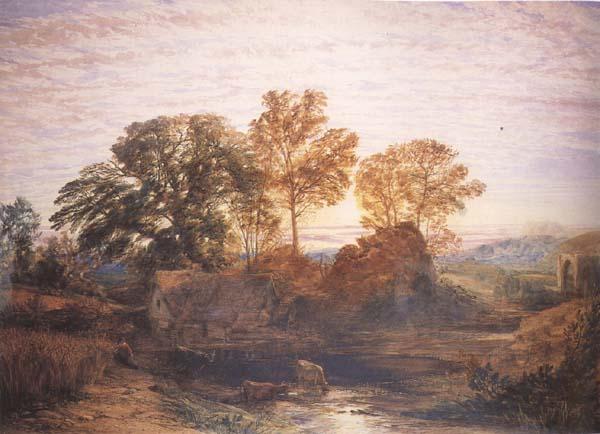 Samuel Palmer The Watermill France oil painting art